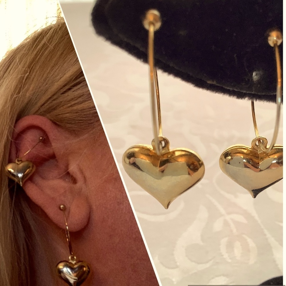 👀4/$25 Wear any wear Gold Clip on Earrings no piercing